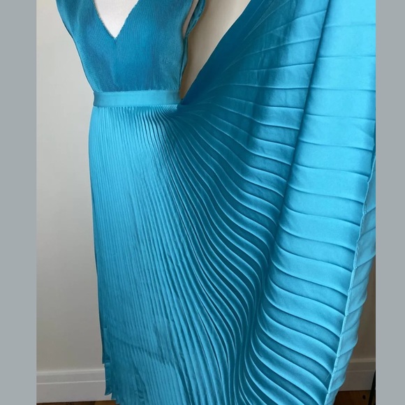 NWT Alice + Olivia Joleen Pleated Midi Dress 246 - Picture 9 of 12